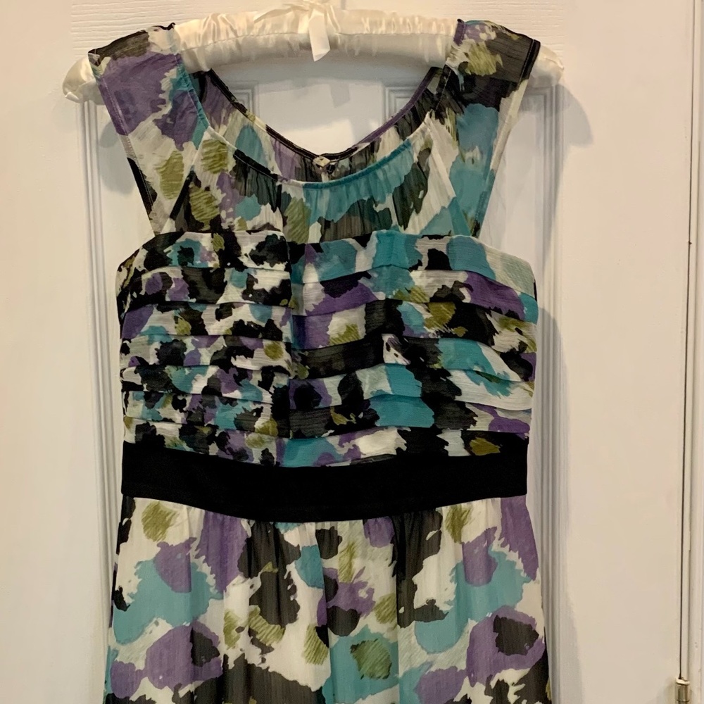 Max & Cleo Lavender & Mint Print Dress: Sz 6